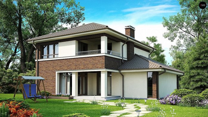 Проект дома Ux24 P - 2 Двухэтажные дома в Киеве
