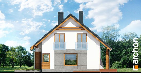 Проект дома Дом в яблонках 2 - 4 С мансардным этажом дома в Киеве