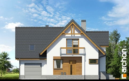 Проект дома Дом в абрикосах (H) вер.2 - 3 С мансардным этажом дома в Киеве