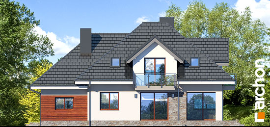 Проект дома Дом в сливах 2 (Г) - 6 С мансардным этажом дома в Киеве