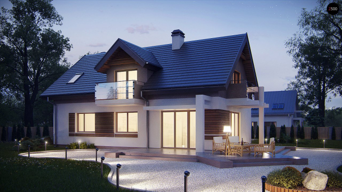 Проект дома U223 - 5 С мансардным этажом дома в Киеве