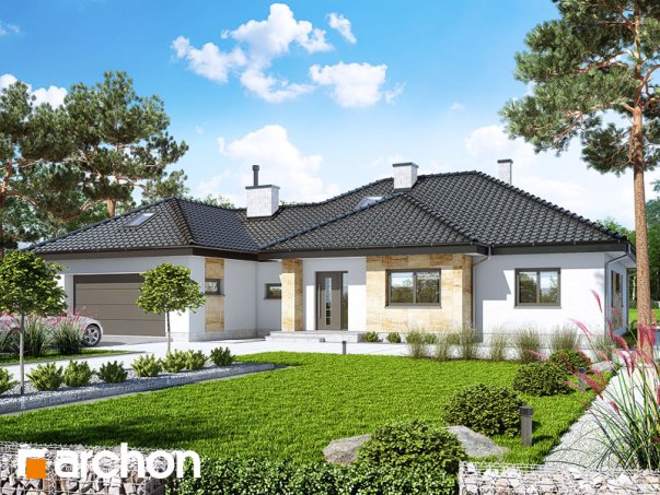 Проект дома Дом в акебиях 5 - 2 С мансардным этажом дома в Киеве