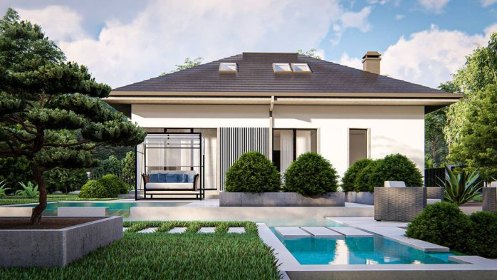 Проект дома U481 - 4 С мансардным этажом дома в Киеве