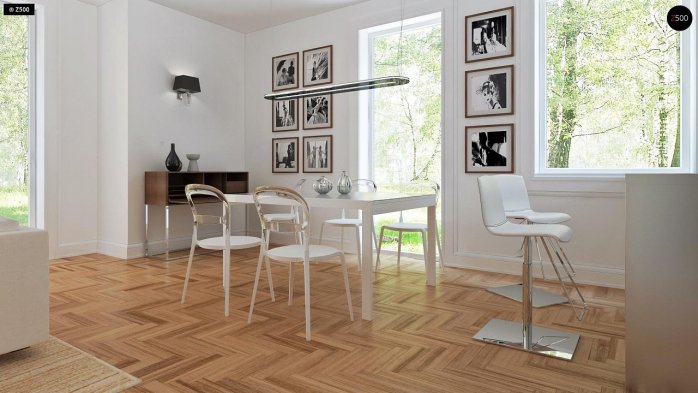 Проєкт будинку U226 - З мансардним поверхом дома у Києві