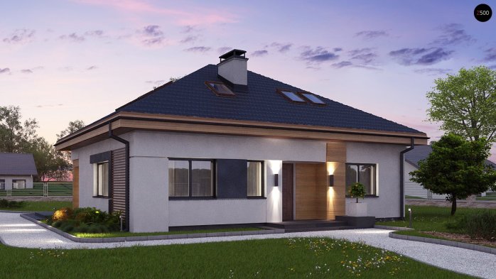 Проект дома U273 Ph+ st - 3 С мансардным этажом дома в Киеве