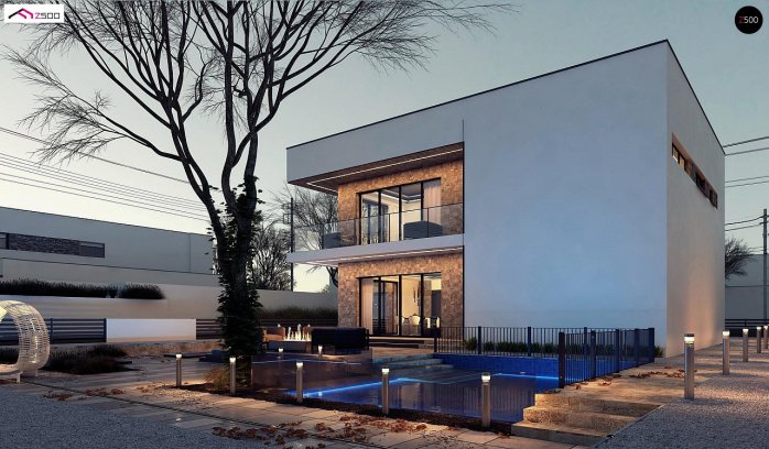 Проект дома Ux82 - 3 Двухэтажные дома в Киеве