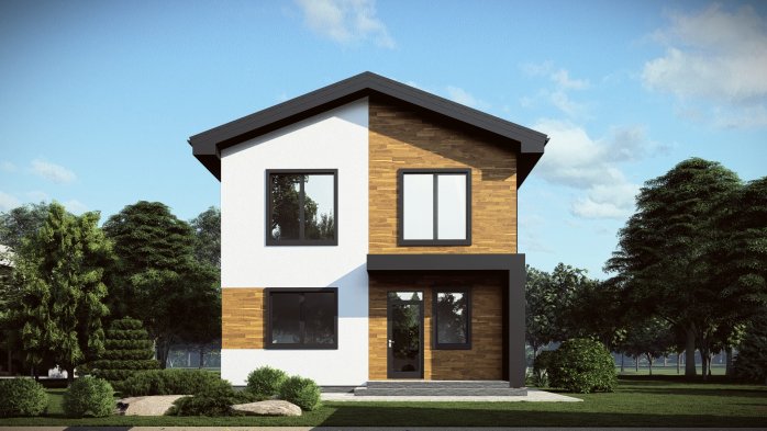 Проєкт будинку DBT 677 - Двоповерхові дома у Києві