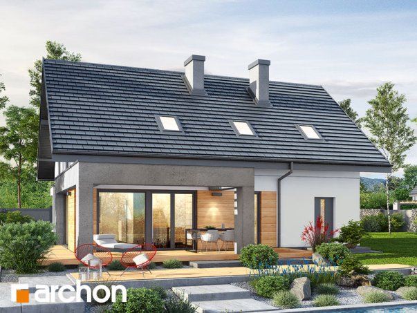 Проект дома Дом в малиновках 8 (Г) - 2 С мансардным этажом дома в Киеве