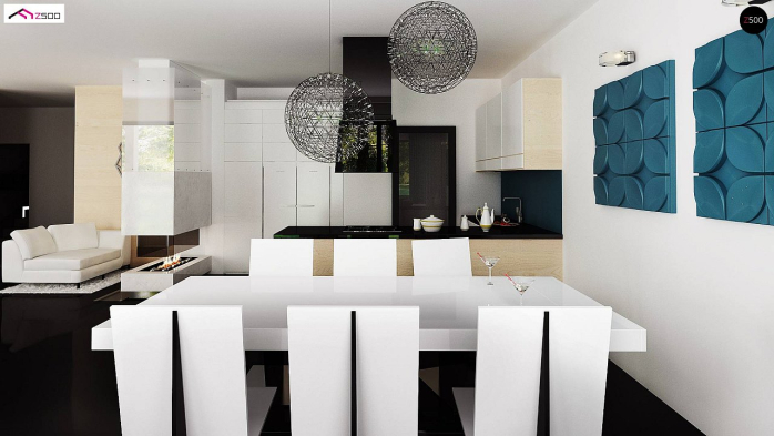 Проєкт будинку Ux151 - Двоповерхові дома у Києві