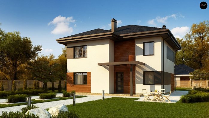 Проєкт будинку Uu1 - Двоповерхові дома у Києві