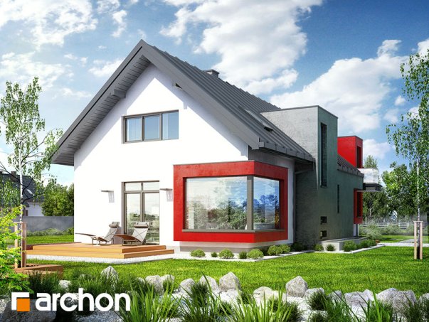 Проект дома Дом в карри вер.2 - 2 С мансардным этажом дома в Киеве