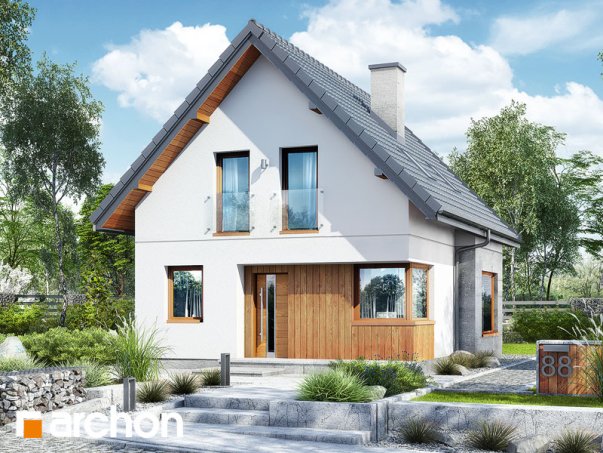 Проект дома Дом в винограде 7 - 1 С мансардным этажом дома в Киеве