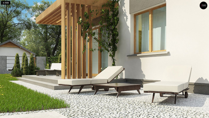 Проект дома U44 A - 6 С мансардным этажом дома в Киеве