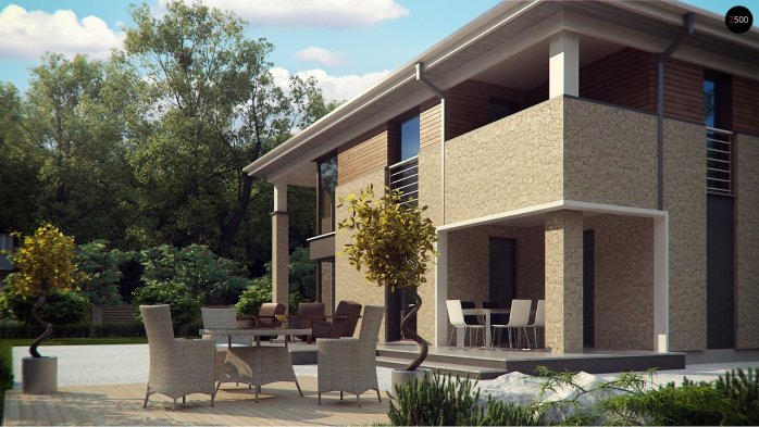 Проект дома Ux122 - 3 Двухэтажные дома в Киеве