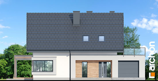 Проект дома Дом в изопируме 4 - 3 С мансардным этажом дома в Киеве