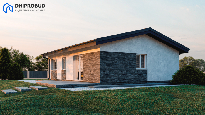 Проект дома DBE 2 - 5 Одноэтажные дома в Киеве