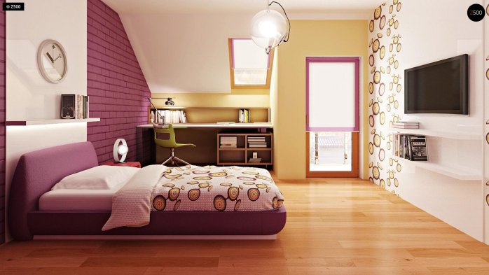 Проект дома Ub4 - 10 С мансардным этажом дома в Киеве