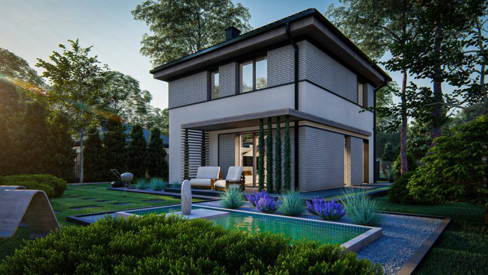 Проект дома U437 - 3 Двухэтажные дома в Киеве