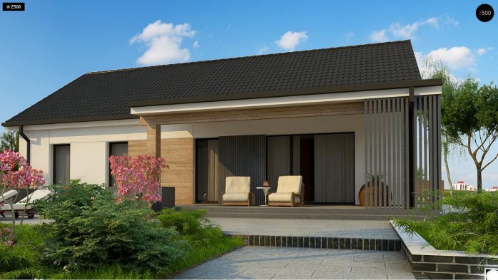 Проект дома U376 35 - 4 Одноэтажные дома в Киеве