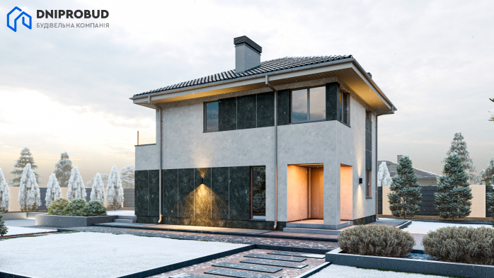 Проект дома DB 49 - 2 Двухэтажные дома в Киеве