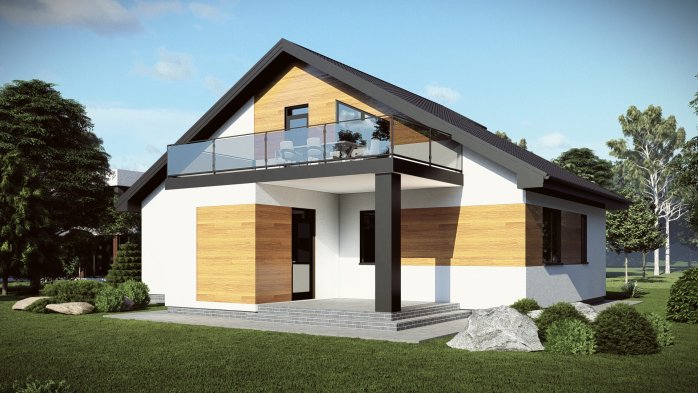 Проект дома DBT 684 - 1 Двухэтажные дома в Киеве