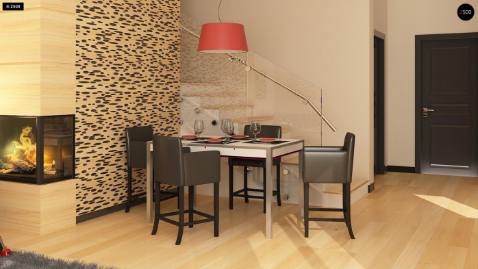 Проект дома Ux24 a v1 - 7 Двухэтажные дома в Киеве