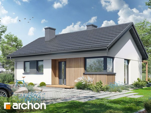 Проект дома Дом в черешне 2 - 2 Одноэтажные дома в Киеве