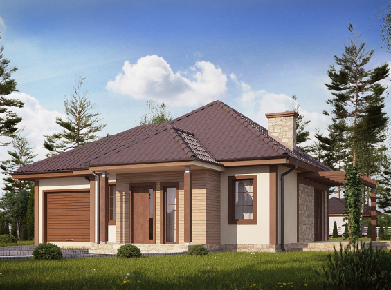 Проект дома U73 L GL