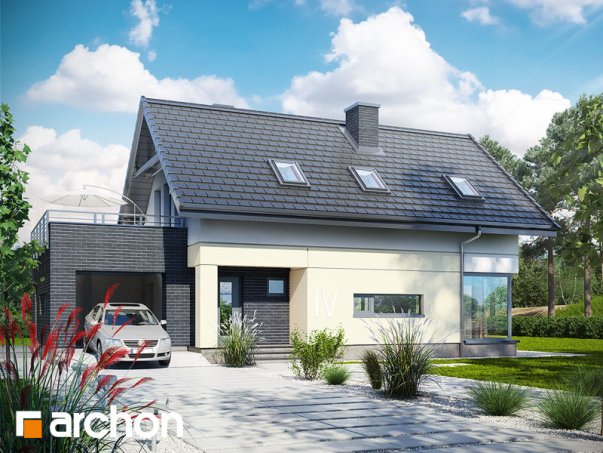 Проект дома Дом в цитринках - 1 С мансардным этажом дома в Киеве