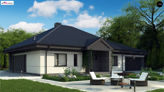 Проект дома U86 A - 3 Одноэтажные дома в Киеве