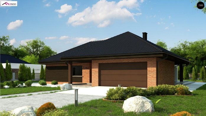 Проект дома U282 - 3 Одноэтажные дома в Киеве