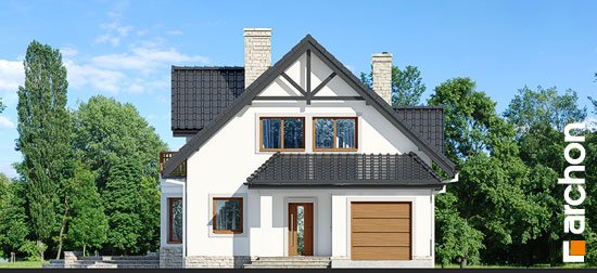 Проект дома Дом в очанке вep. 2 вер.2 - 3 С мансардным этажом дома в Киеве