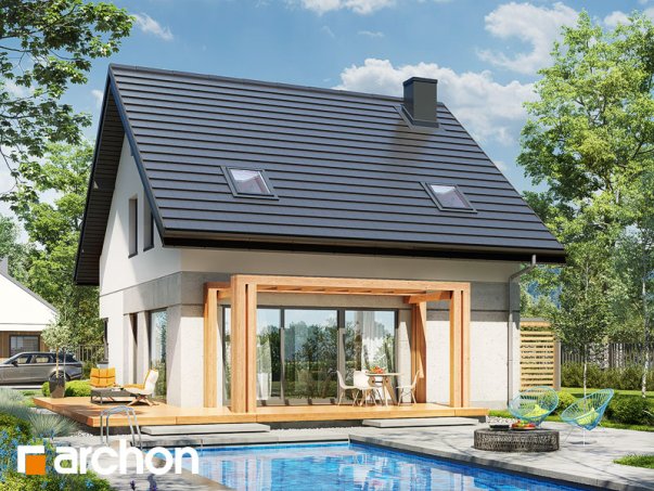 Проект дома Дом в крынках - 2 С мансардным этажом дома в Киеве