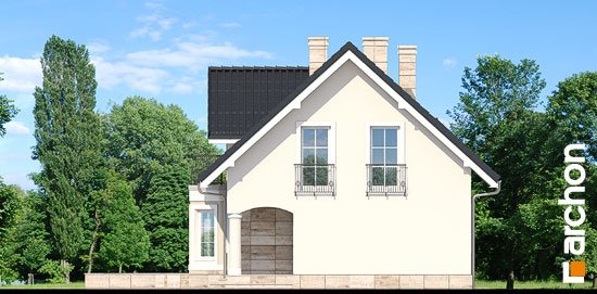 Проект дома Дом в авокадо 2 - 4 С мансардным этажом дома в Киеве