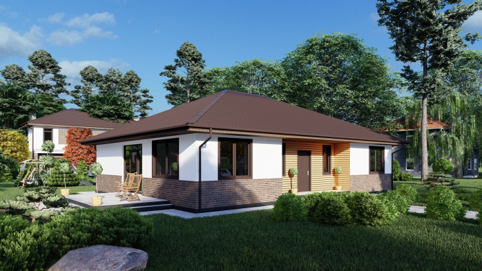 Проєкт будинку DBT 408 - Одноповерхові дома у Києві