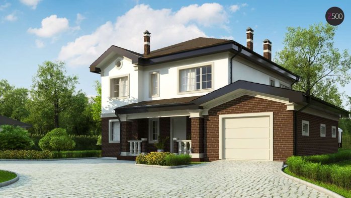 Проект дома Uu2 PK - 3 Двухэтажные дома в Киеве