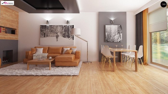 Проект дома U287 - 3 Одноэтажные дома в Киеве