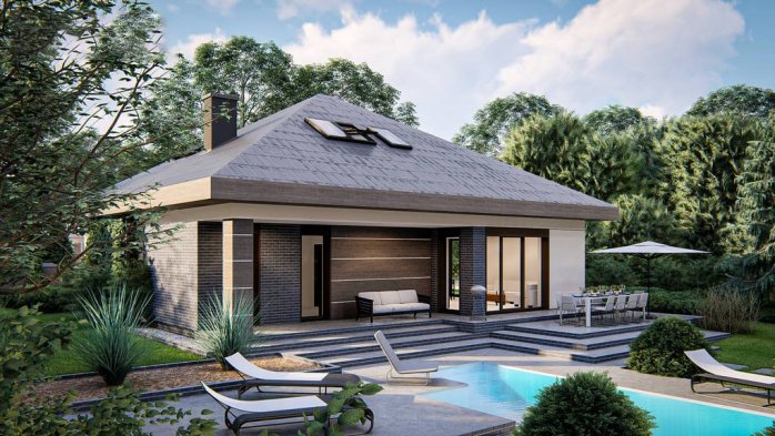 Проект дома U439 - 4 С мансардным этажом дома в Киеве