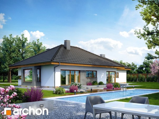 Проект дома Дом под красной рябиной (ГН) вер.2 - 2 Одноэтажные дома в Киеве