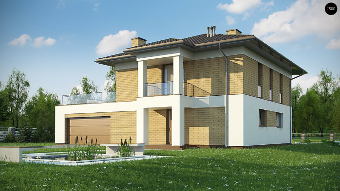 Проект дома Ux136 - 2 Двухэтажные дома в Киеве