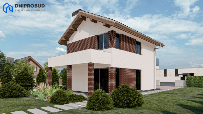 Проект дома Db 29 - 1 Двухэтажные дома в Киеве