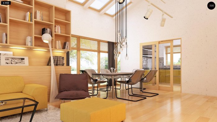 Проект дома U200 L + 100 - 12 Одноэтажные дома в Киеве