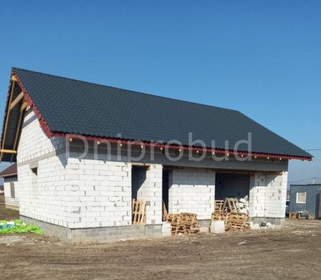 Одноэтажный дом со скатной крышей в с. Ревное