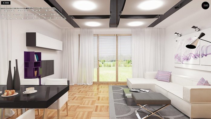 Проект дома U255 a - 5 С мансардным этажом дома в Киеве