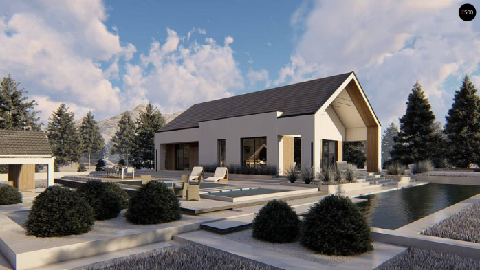 Проект дома U465 - 1 Одноэтажные дома в Киеве