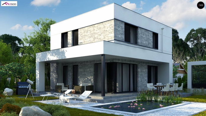 Проект дома Ux92 GP - 3 Двухэтажные дома в Киеве