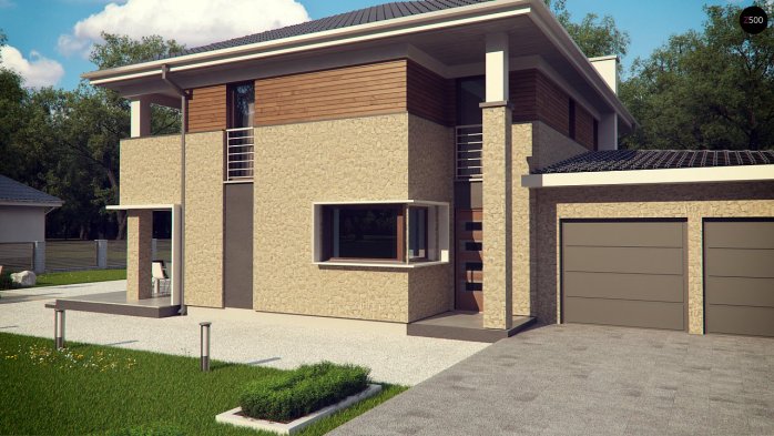 Проект дома Ux122 - 9 Двухэтажные дома в Киеве