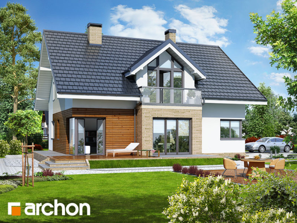 Проект дома Дом в тимьяне 5 TERMO вер.2 - 2 С мансардным этажом дома в Киеве