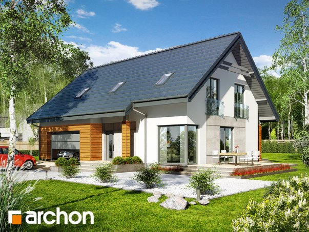 Проект дома Дом в яблонках 3 (Г2) - 1 С мансардным этажом дома в Киеве