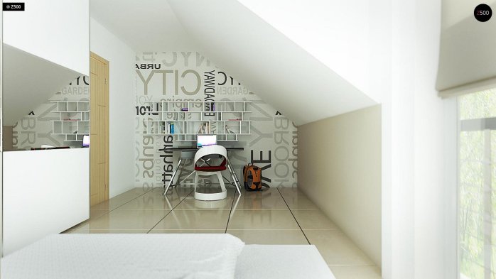 Проект дома U284 GP2 - 18 С мансардным этажом дома в Киеве